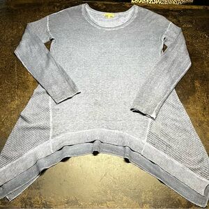 Blue  Democracy Asymmetrical Sweater